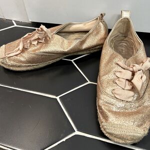 Coach Gold Ramira Espradilles Size 7.5